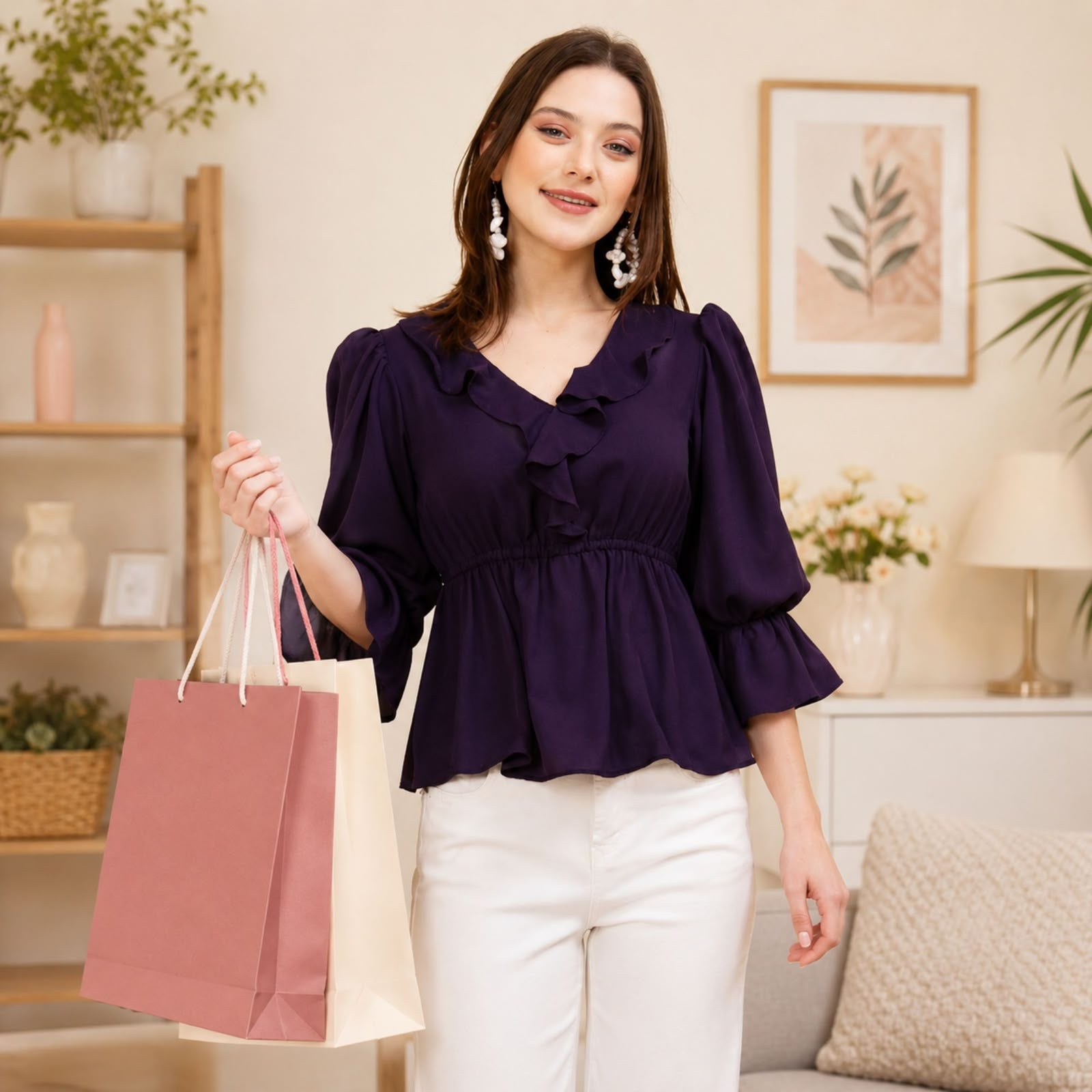 Raassio women's tops and short kurtis collection banner featuring stylish printed tunics, floral ethnic tops, and modern short kurtas.