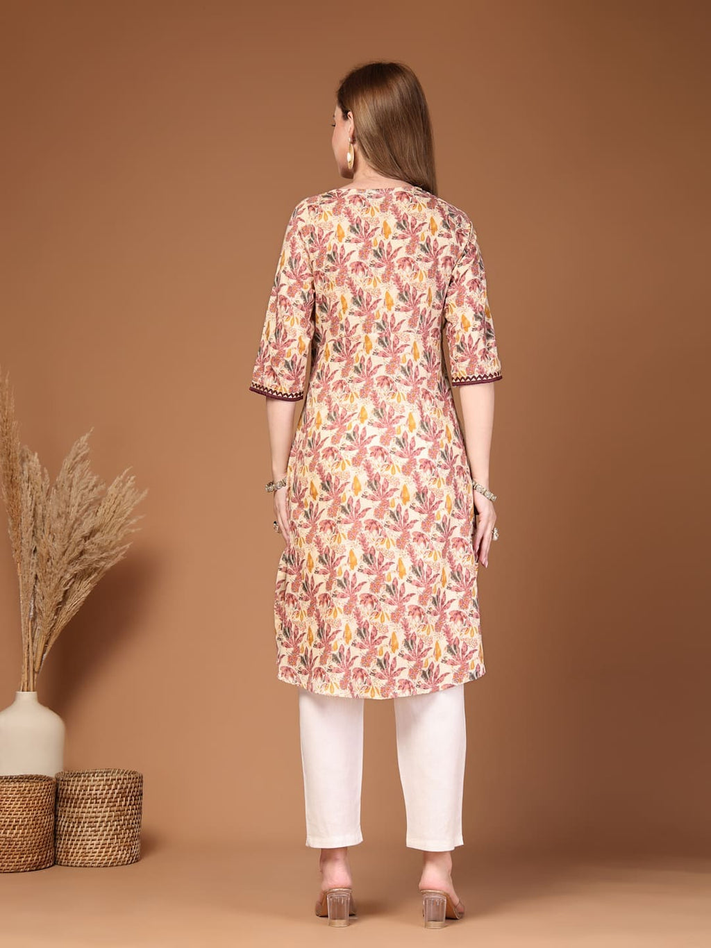 Office wear cotton kurti for women long length