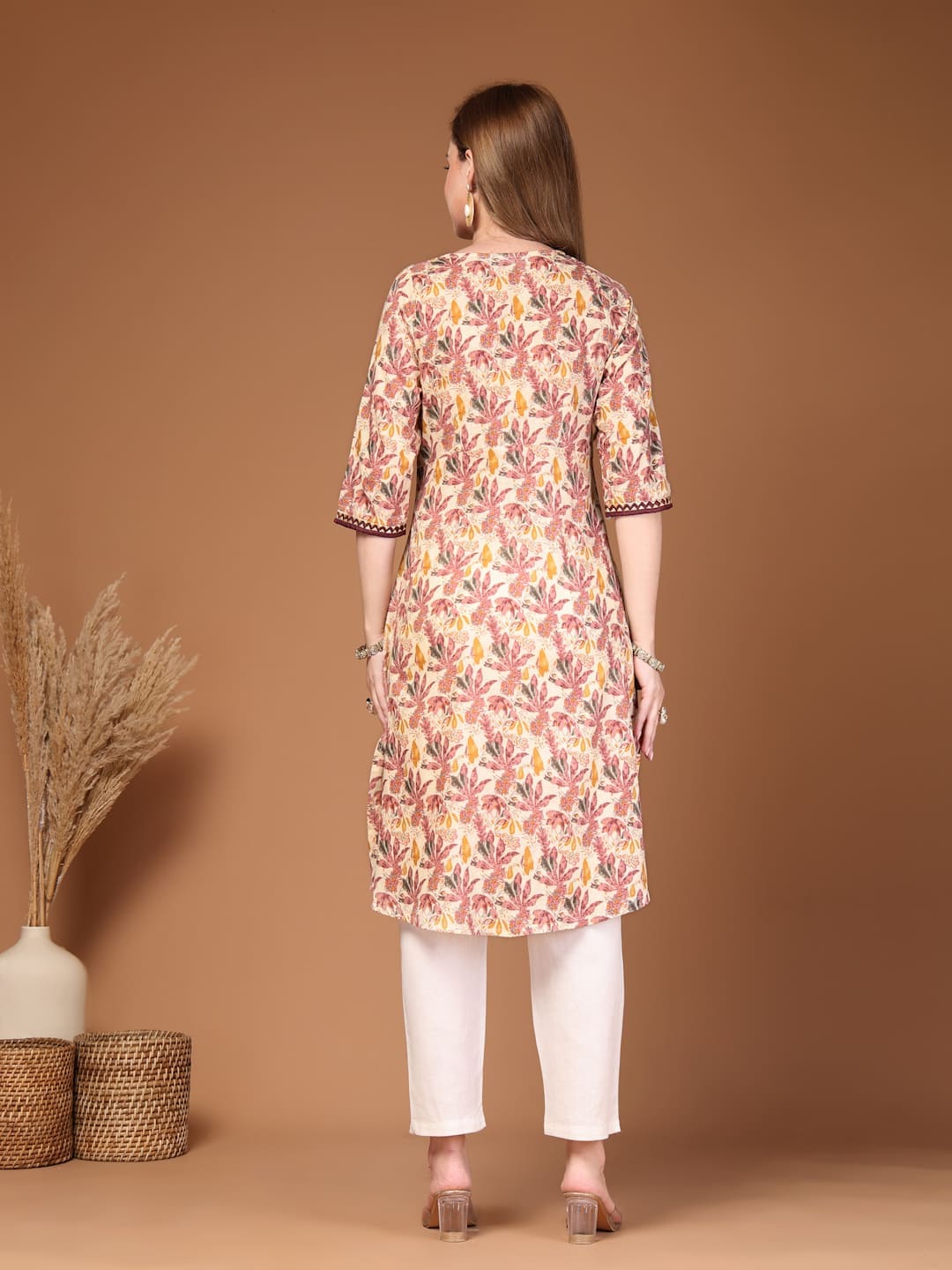 Office wear cotton kurti for women long length