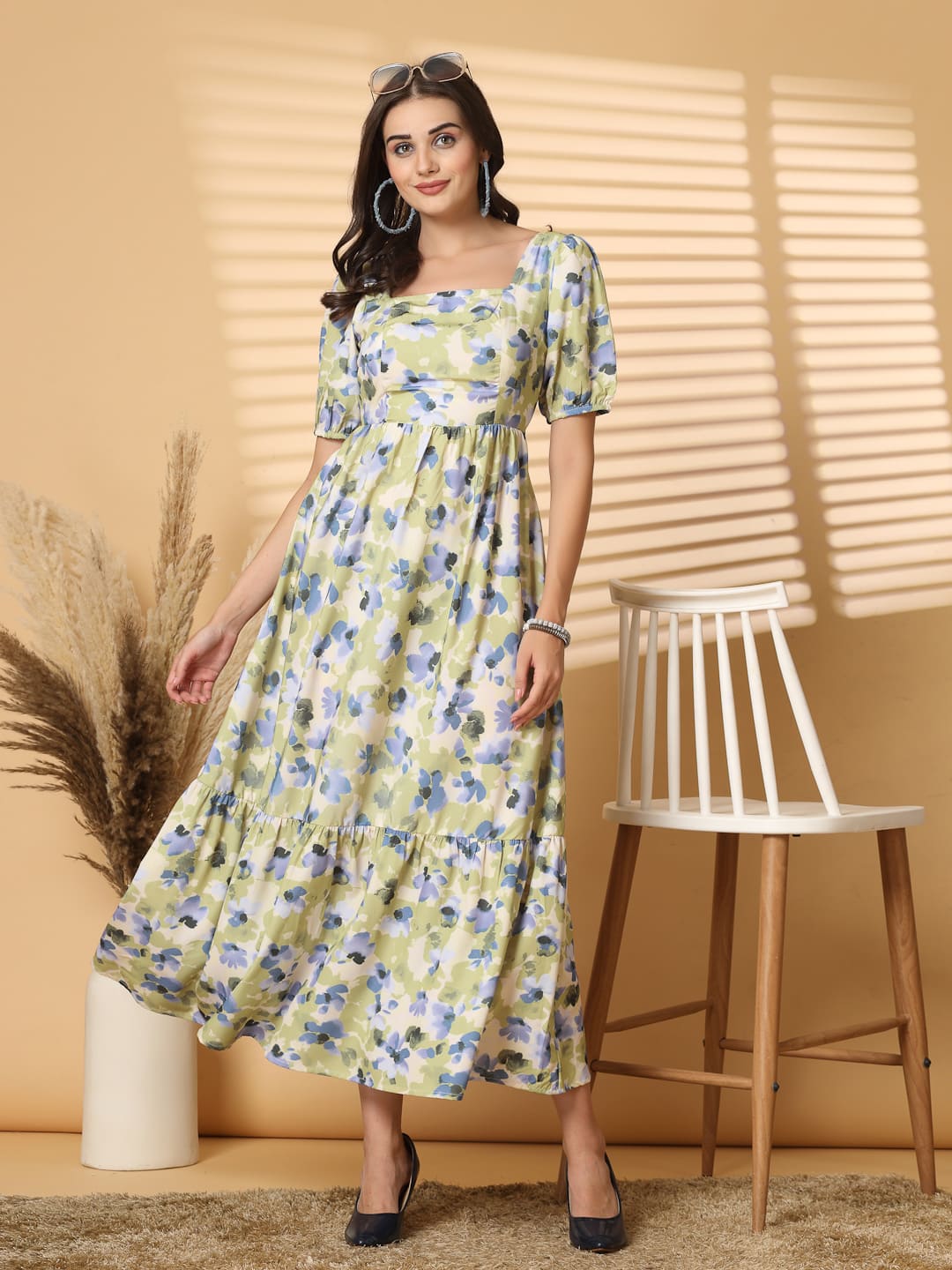 sachin and babi light blue dress Brown Highneck Polyamide Backless Dress