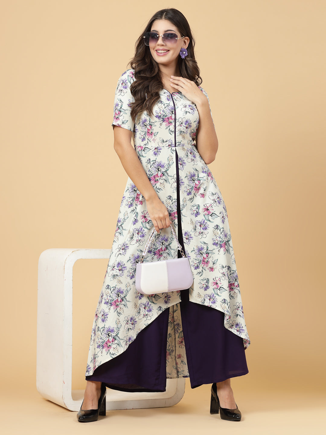Make a stylish statement by this all time favourite jumpsuit for women, whether its official meetings or family gatherings, this will surly turn heads.  Zip Closure at Back | Fabric Crepe