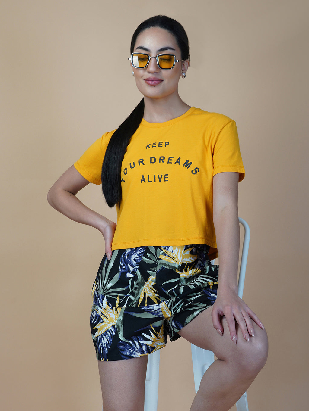 Black Viscose printed shorts for women with side pockets are a perfect addition to your summer wardrobe. These shorts are designed to provide comfort and style during hot weather.  The black print adds a touch of femininity to the design, making it an ideal choice for those who want to look and feel their best. The shorts come with a side pocket, which is not only functional but also adds a trendy look to the overall design.  