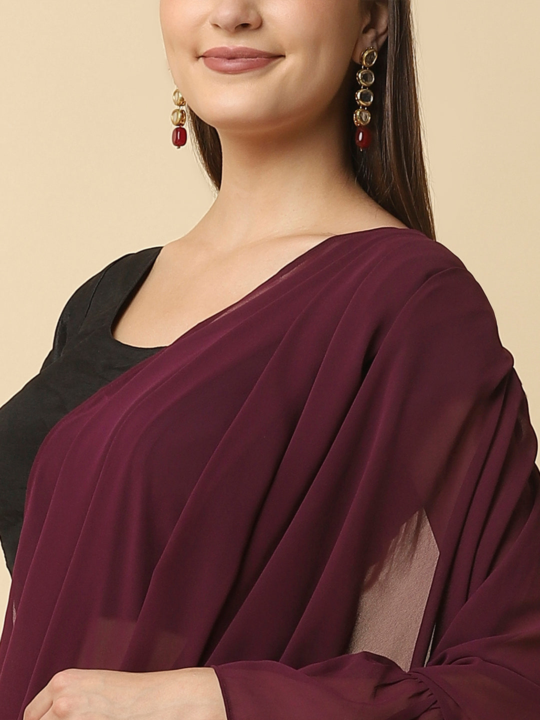 A ready-to-wear saree skirt, also known as a pre-stitched saree or a saree gown, is a modern take on the traditional Indian attire - the saree. The concept of a ready-to-wear saree skirt was introduced to make it easier for women to drape a saree without going through the hassle of pleating and tucking.